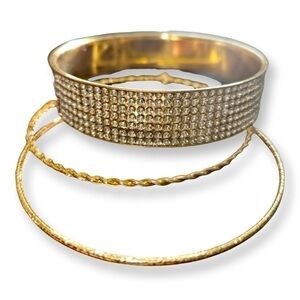 NEW 3 Gold-tone Bracelets